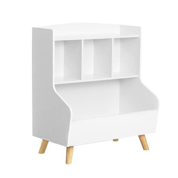 Dropship Kids Funnel White Bookcase Book Shelf Storage Unit With