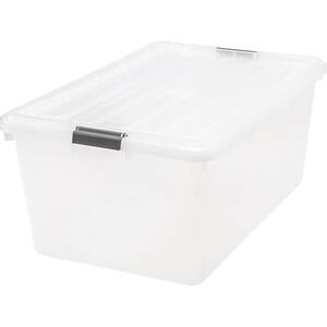 68 Qt. Buckle Down Storage Box in Clear (5-Pack)