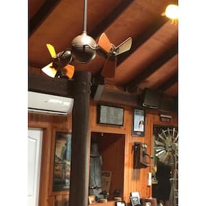 Acqua 39 in. Integrated LED Textured Bronze Ceiling Fan with Light Kit