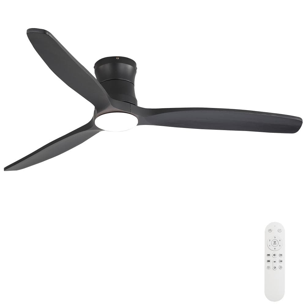 52 in. Matte Black DC Motor Ceiling Fan with Reomte Control 6-Wind Speeds price history on PriceWatchPro