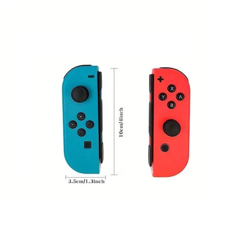 2-Left and Right Wireless Controller Replacement For Nintendo Switch, Support Wake-up Function with Wrist Strap