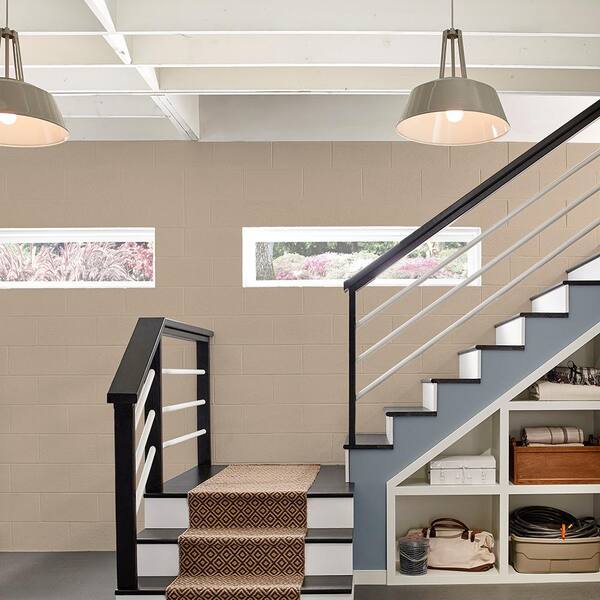 5 gal. #876 Basement Gray Flat Interior/Exterior Dry Plus Basement & Masonry Waterproofer