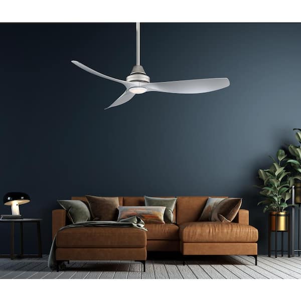 Levanto 52 in Integrated LED Indoor/Outdoor Brushed Nickel Ceiling Fan with Light Kit Levanto 52 in Integrated LED Indoor/Outdoor Brushed Nickel Ceiling Fan with Light Kit