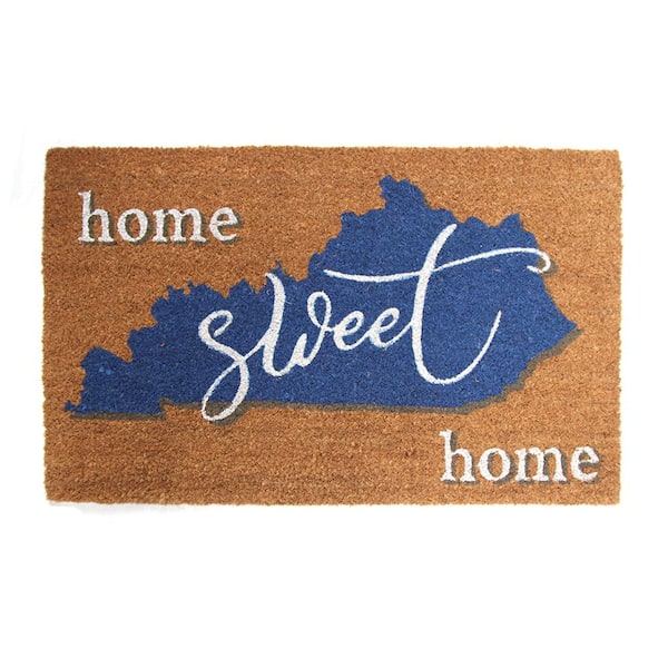 TrafficMaster Home Sweet Home Kentucky Design in Size 18 in. x 30 in. Vinyl Backed Natural Printed Mat
