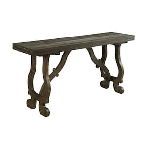 Orchard Park 64 in. Brown Standard Rectangle Wood Console Table with Adjustable Height