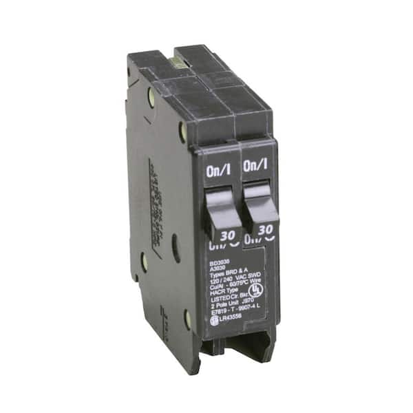 Square D Homeline 30 Amp 2-Pole Circuit Breaker(HOM230CP) HOM230CP - The  Home Depot