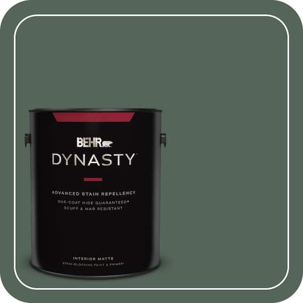 BEHR DYNASTY 1 gal. #460F-6 Medieval Forest Matte Interior Stain-Blocking Paint & Primer