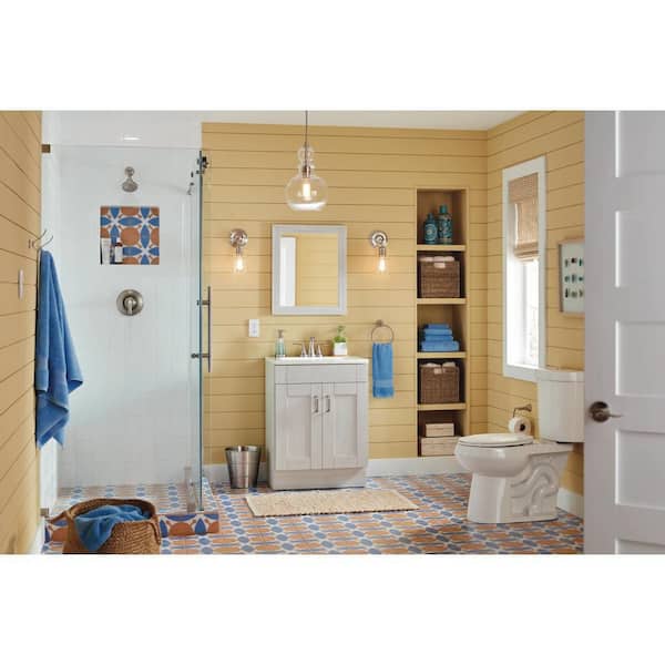 Darcy Single Post Toilet Paper Holder with Press and Mark in Brushed Nickel