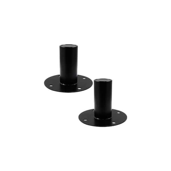 Vrbgify Metal Speaker Stand Top Bracket 107x80mm Black Studio