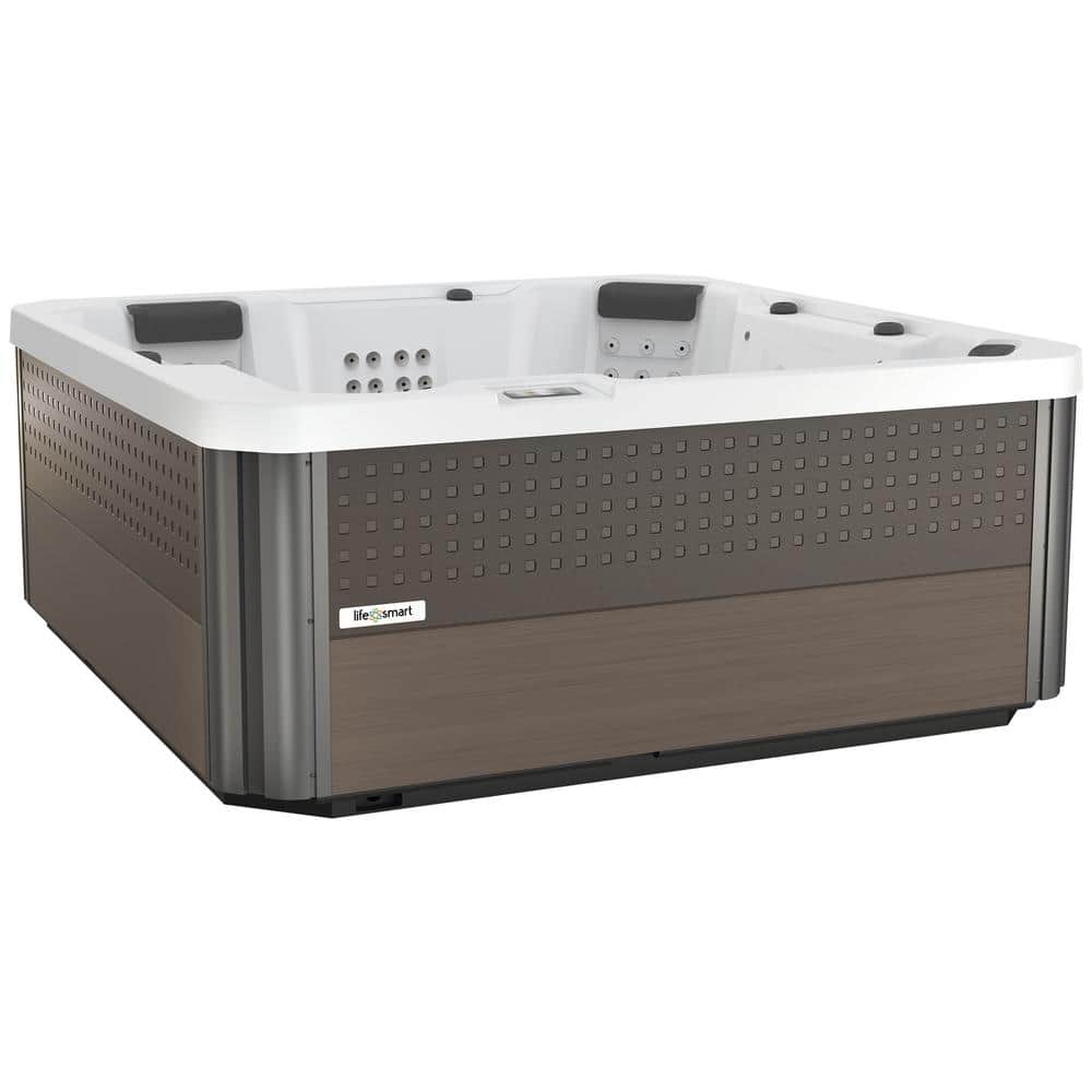 Lifesmart Palmetto 6Person 72Jet 230V Acrylic Hot Tub with Lounge Seating 411445307700 The