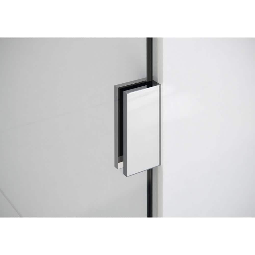 Halo 48.5" x 58.25" Frameless Glass Bathtub Door with Chrome Hinges