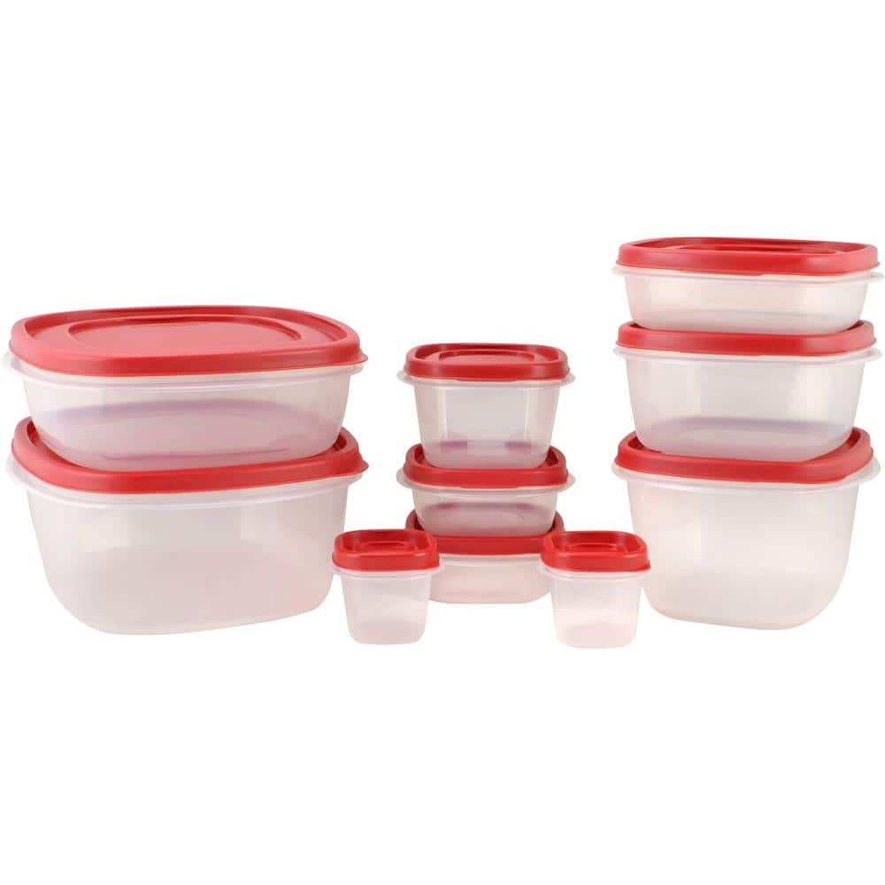 Rubbermaid 50-Piece Easy Find Lids Food Storage Container Set BPA-Free 