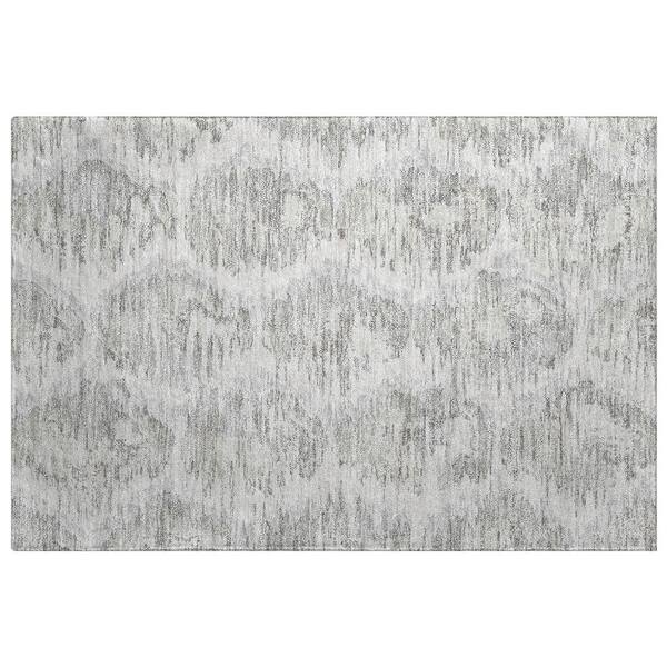 Dream Shag Premium Machine Washable Abstract ADS767 Ivory 2 ft. x 3 ft. Accent Rug