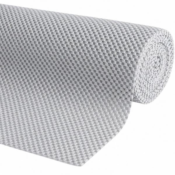 12 in. x 20 ft. PVC Non-Adhesive Roll Drawer Liners, Shelving Liner for Kitchen cabinets,Storage, Desks, Grey