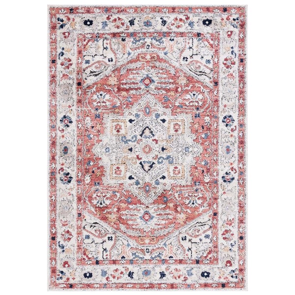 SAFAVIEH Luna Beige 5 ft. x 8 ft. Border Ornate Area Rug