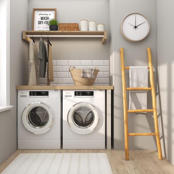 Wooden discount laundry ladder