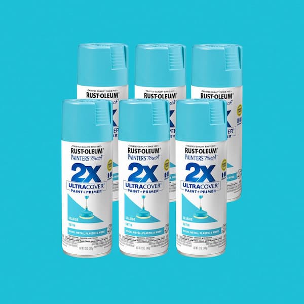 12 oz. Satin Seaside General Purpose Spray Paint (Case of 6)