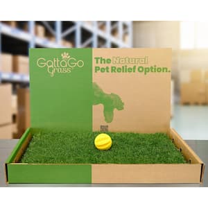 Gotta Go Grass Potty Pad with Tray + Waste Bags + Toy Ball