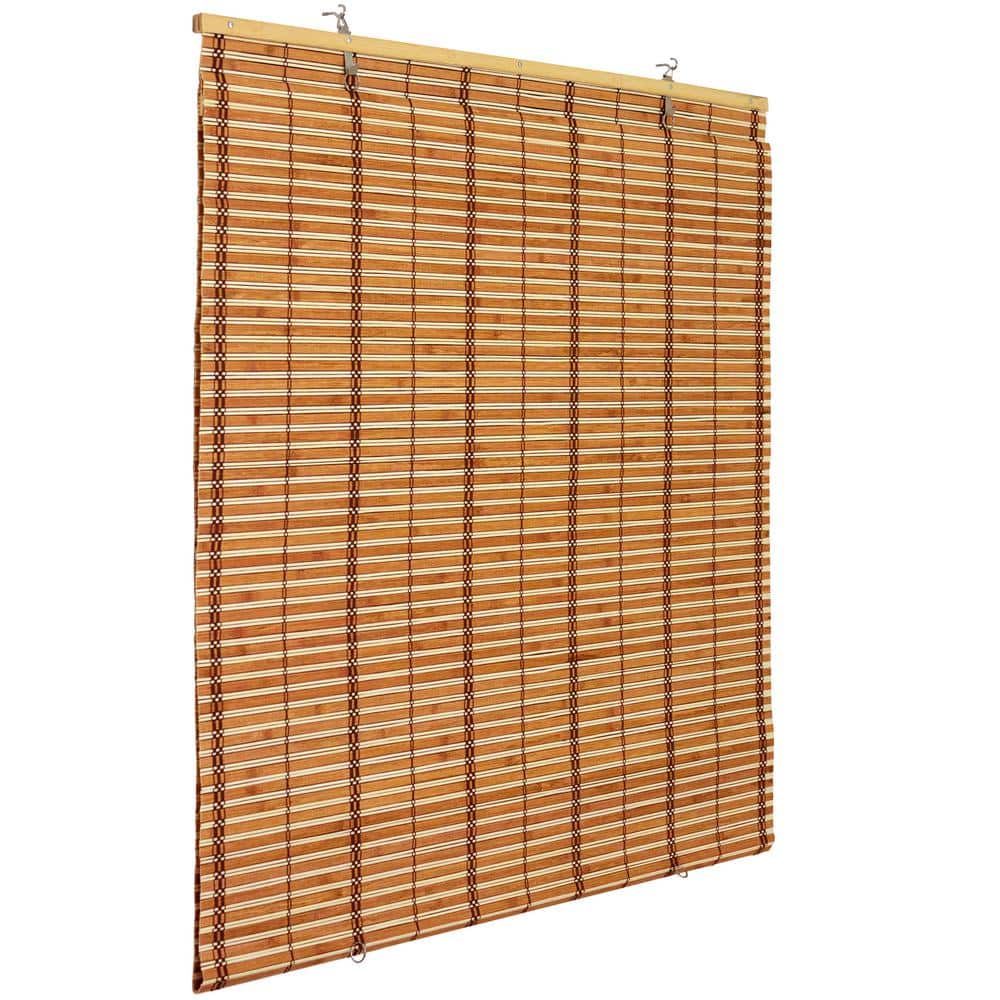 Honey Bamboo Cordless Indoor Woven Window Shade 48" W