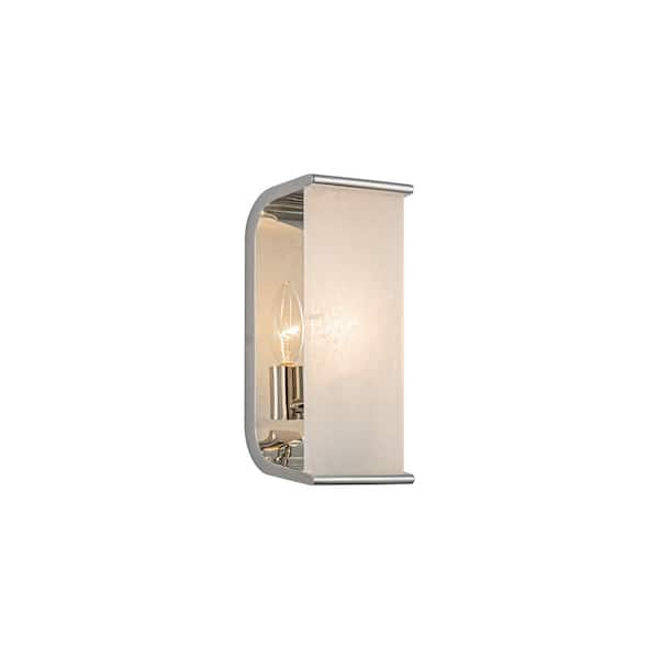 ALORA Abbott 10-in 1 Light 60-Watt Polished Nickel/Alabaster Vanity Light