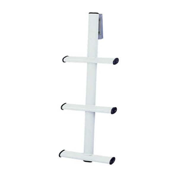 Tommy Docks 3-Step White Dive Stainless Tube Ladder with Mounting Bracket