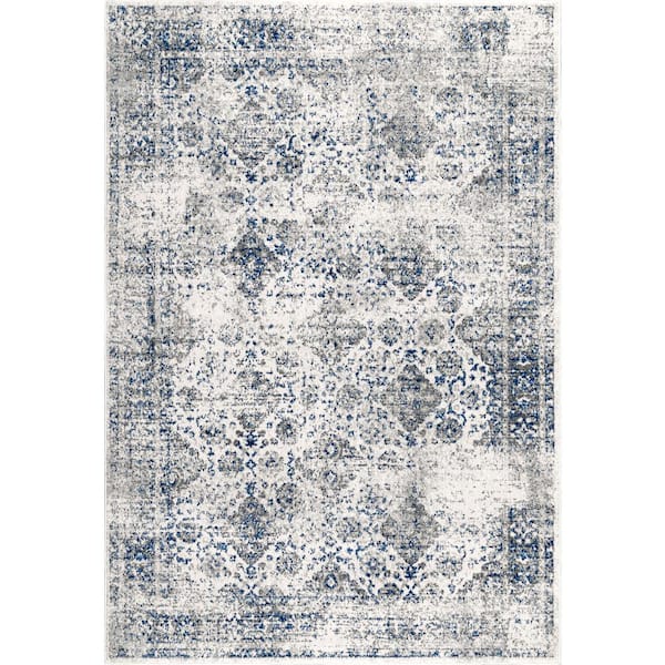 nuLOOM Tarnish Hazy Mysterious Blue 5 ft. x 8 ft. Area Rug