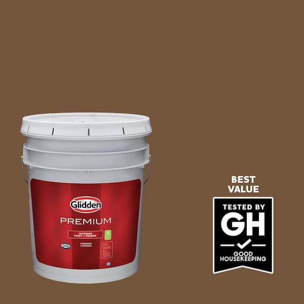 Glidden Premium 5 gal. PPG1079-7 Molasses Eggshell Interior Latex Paint