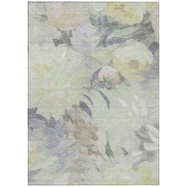 Chantille Machine Washable Indoor/Outdoor Abstract ACN2264 Mint 9 ft. x 12 ft. Area Rug