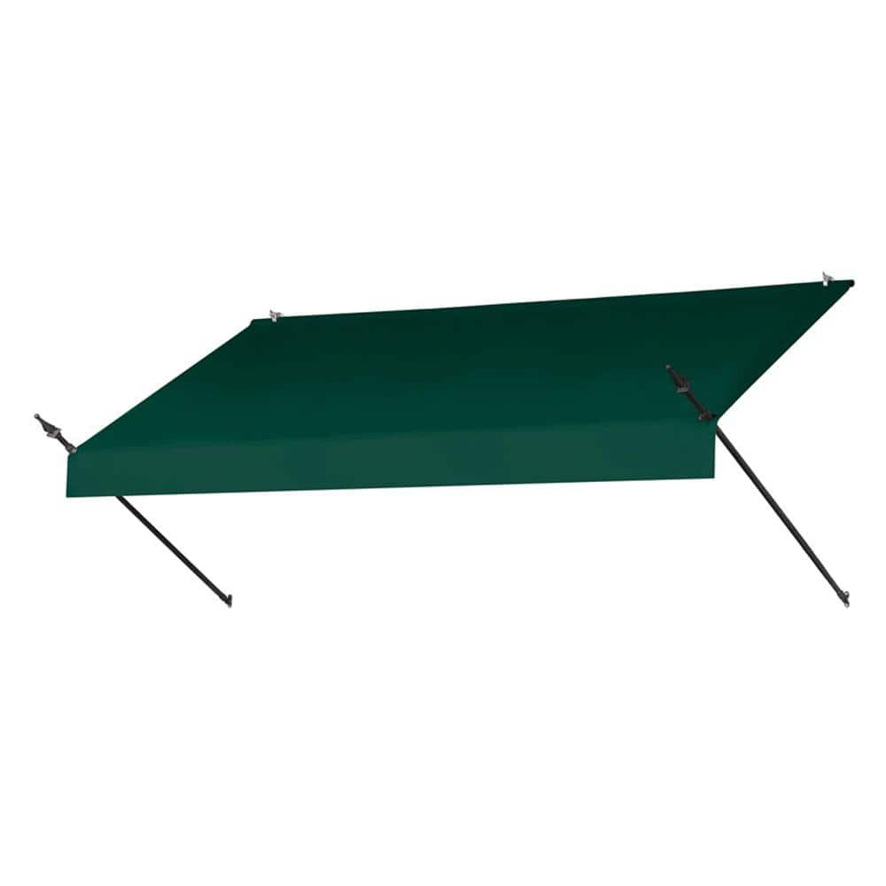 Awnings in a Box 8 ft. Designer Manually Retractable Awning (36.5 in. Projection) in Forest Green -  3020762