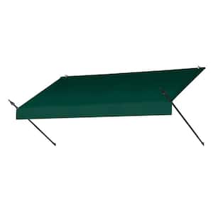 8 ft. Designer Manually Retractable Awning (36.5 in. Projection) in Forest Green