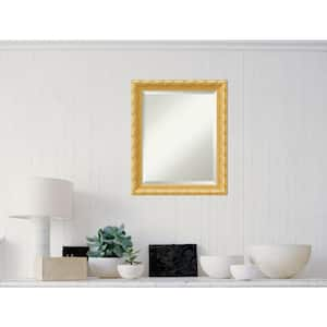 Medium Rectangle Antique Gold Casual Mirror (23.88 in. H x 19.88 in. W)