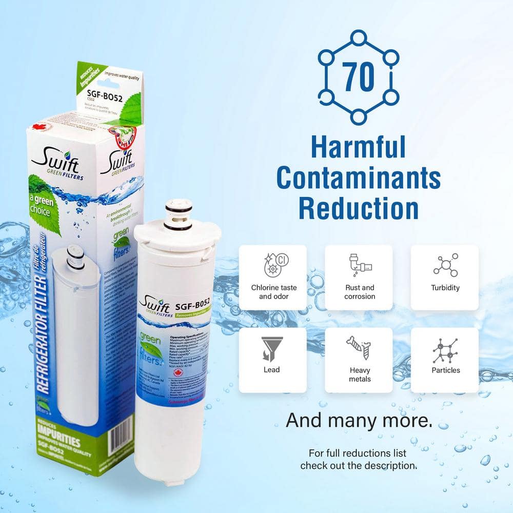 SGF-BO52 Compatible Refrigerator Water Filter for 640565, 1257074, 5586605