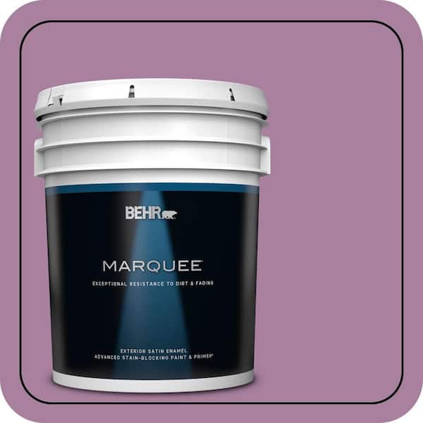 BEHR MARQUEE 5 gal. #M110-5 Amazonian Orchid Satin Enamel Exterior Paint & Primer