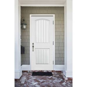 Element Series 2-Panel Plank Primed Steel Prehung Front Door