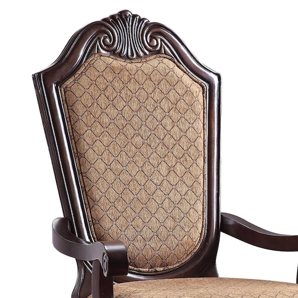 Acme Furniture Chateau De Ville/Espresso Fabric Arm Chair
