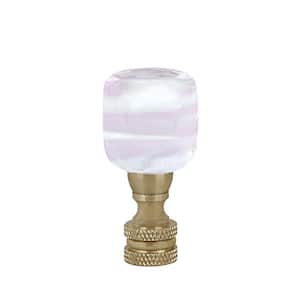 B MULTI  FACETED  LEAD  CRYSTAL  ELECTRIC  LIGHTING  LAMP  SHADE  FINIAL 