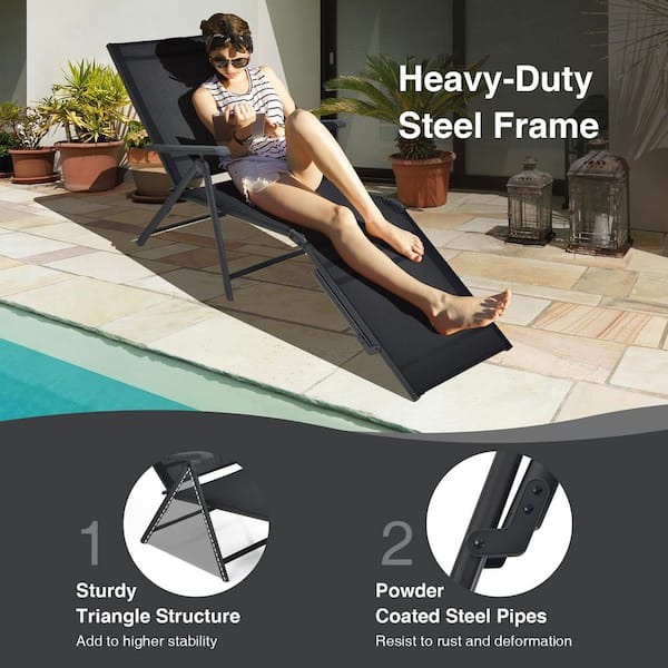 Heavy duty outdoor chaise lounge 2024 chairs