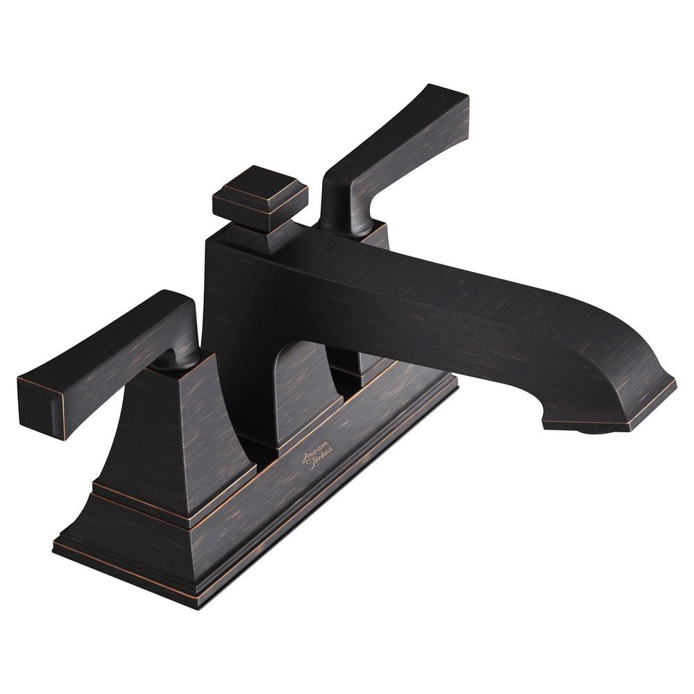 Town Square S 4 in. Centerset 2-Handle Bathroom Faucet with Drain Assembly 