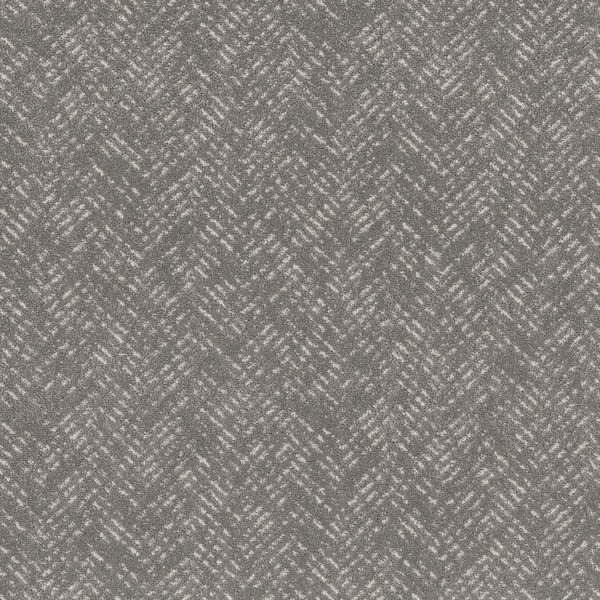 Lifeproof Fairhaven Color Worn Path Gray - 42 oz. SD Polyester Pattern Installed Carpet
