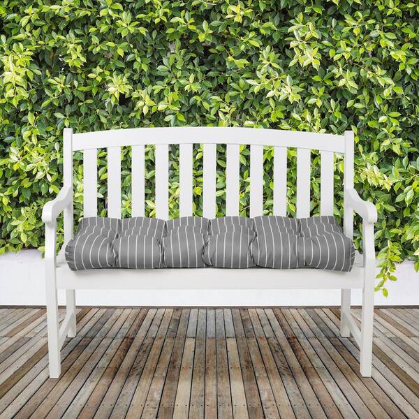 18 x54 Outdoor Bench Cushion Moon Mist Stripe Classic Accessories