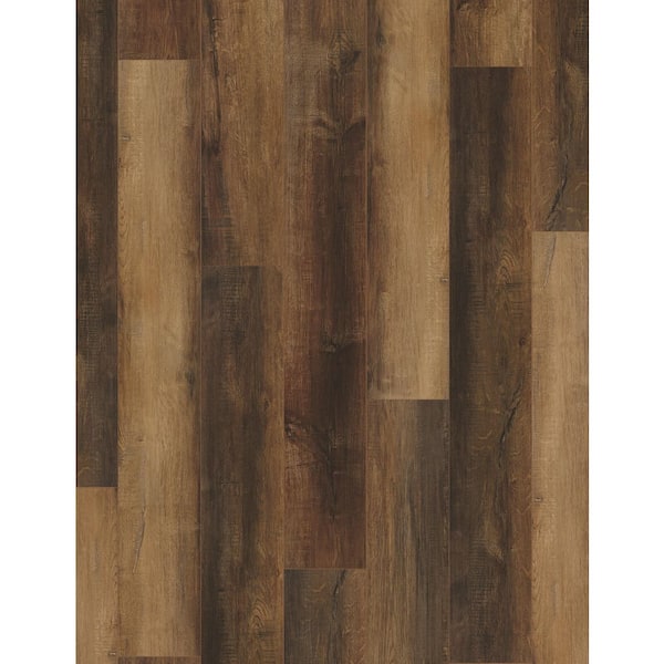 Horizon Bourbon 20 MIL x 7 in. W x 48 in. L Waterproof Click Lock Vinyl Plank Flooring (19.22 sq. ft. /case)