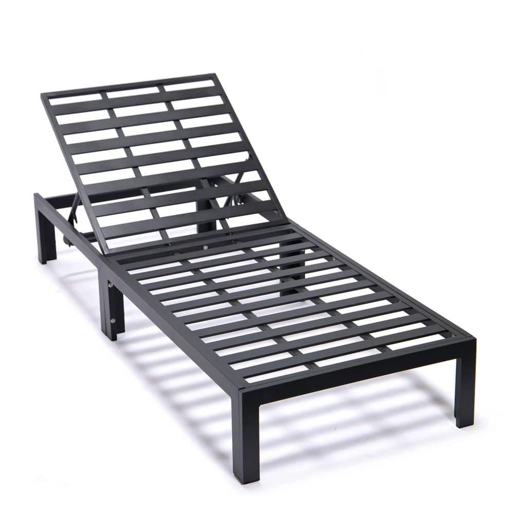 Chelsea Beige Cushioned Aluminum Outdoor Chaise Lounge
