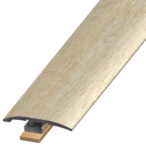 DuraDecor Classy Chic Charming Oat 0.25 in. T x 2 in. W x 94 in. L 3-in-1 Transition Molding