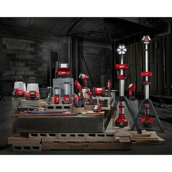 Milwaukee M18 18-Volt 1250 Lumens Lithium-Ion Cordless Search Light (Tool- Only) 2354-20 The Home Depot