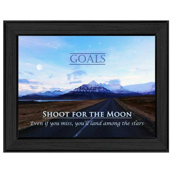 HomeRoots Charlie Goals 1-Piece Framed Wall Art 15 in. x 19 in.