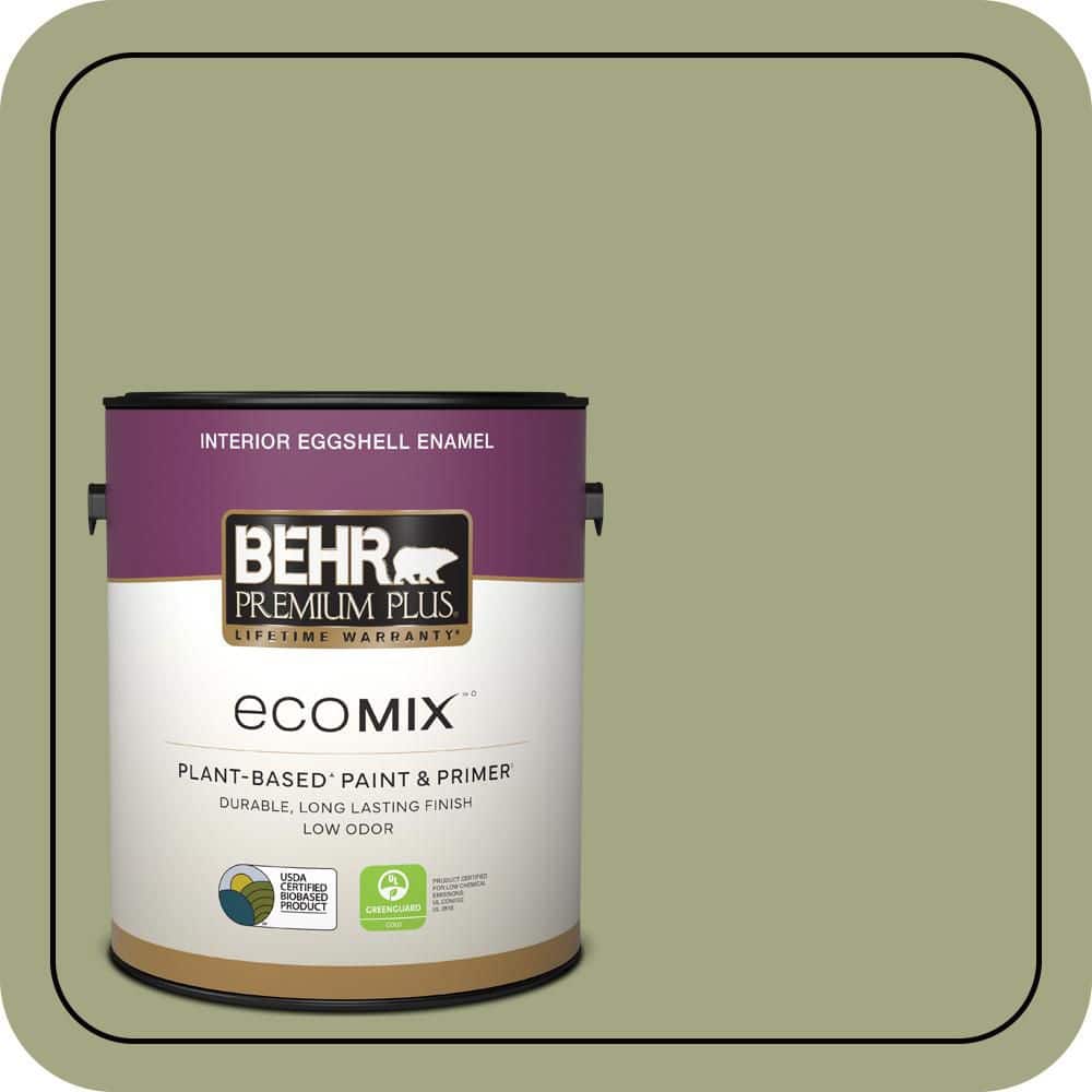 1 gal. #S370-4 Rejuvenation Eggshell Enamel EcoMix Plant-Based Interior Paint & Primer price history on PriceWatchPro