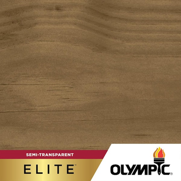 Olympic Elite 5 gal. ST-2017 Mushroom Semi-Transparent Exterior Stain and Sealant in One