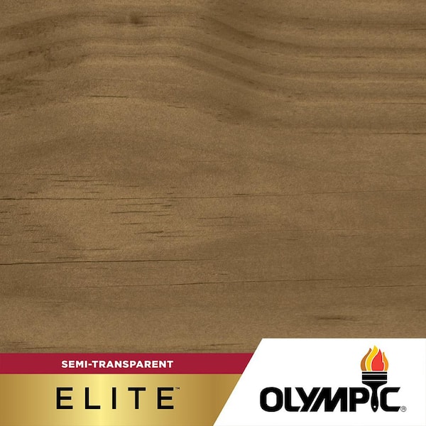 Olympic Elite 1-gal. EST910 Mushroom Semi-Transparent Exterior Stain and Sealant in One Low VOC