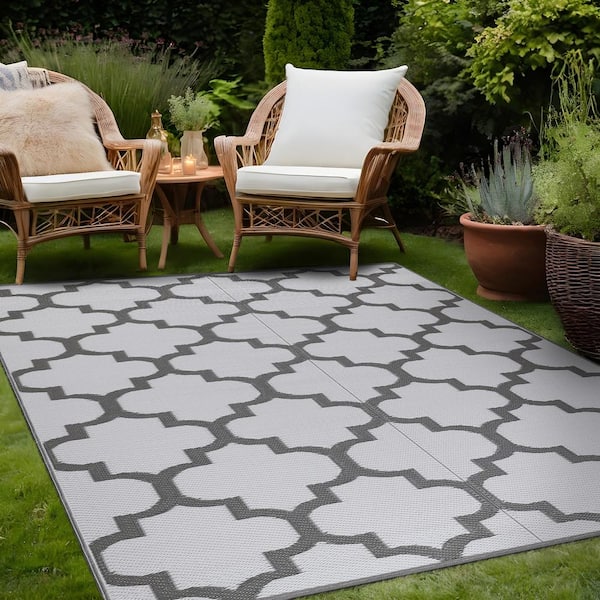 New Tchdio-Outdoor Rug Carpet-Waterproof 8x10ft Patio Rug Mat-Portable cheapest Reversibl