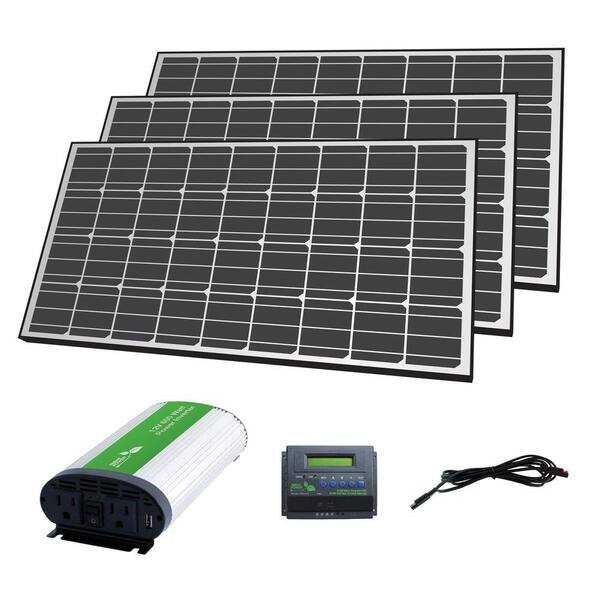 NATURE POWER 420-Watt Solar Panel Off-Grid Charger Kit
